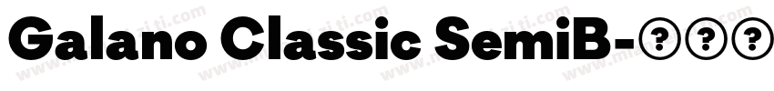 Galano Classic SemiB字体转换